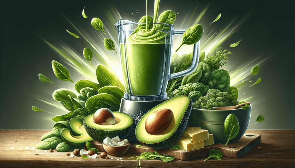 Keto Green Smoothie With Avocado