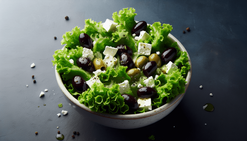 Keto Mediterranean Salad With Olives And Feta