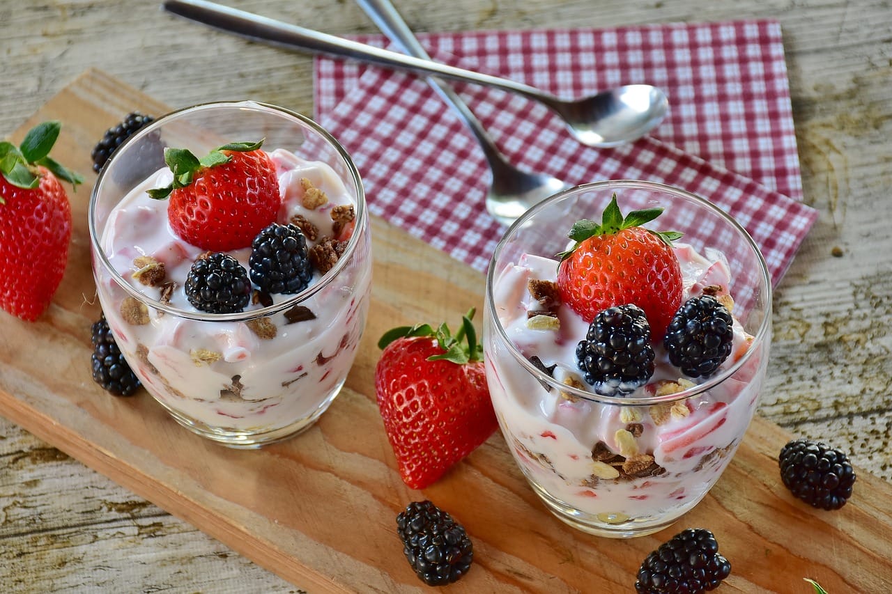 Probiotic Keto Yogurt Bowl With Berries And Nuts