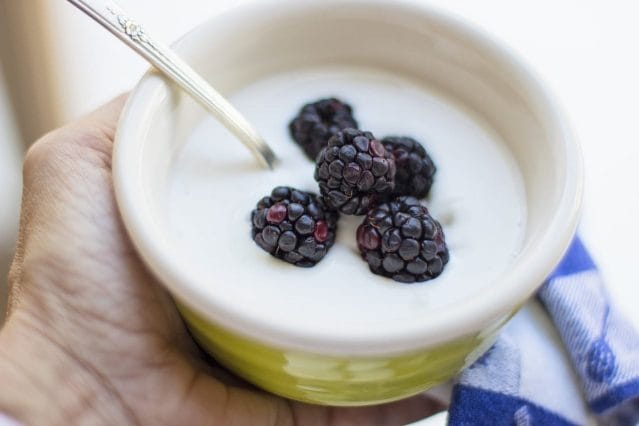 Probiotic Keto Yogurt Bowl With Berries And Nuts